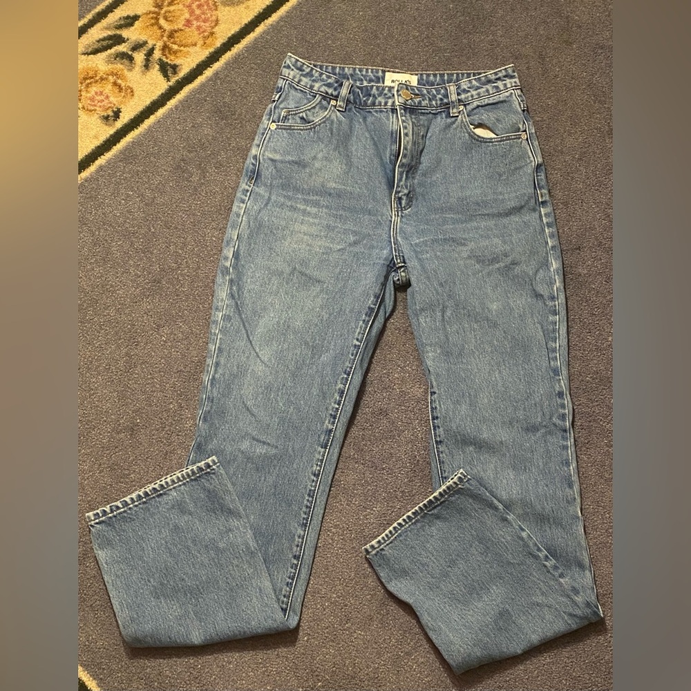 SOLD* ROLLA'S Tummy Control Shaping High Rise Straight Leg Jeans 28